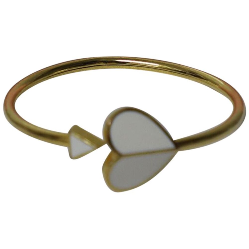 Kate Spade Heritage Spade Enamel Flex Cuff Bracelet in Gold brass - Picture 5 of 6